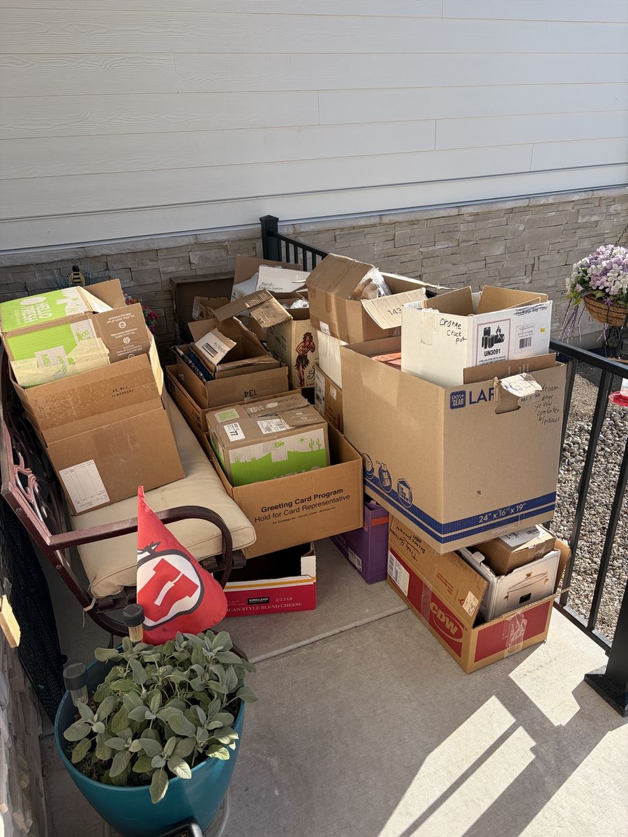 **FREE** Moving Boxes (Various Sizes) - Assorted Used Cardboard Boxes for Packing & Shipping