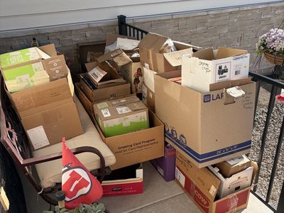 **FREE** Moving Boxes (Various Sizes) - Assorted Used Cardboard Boxes for Packing & Shipping