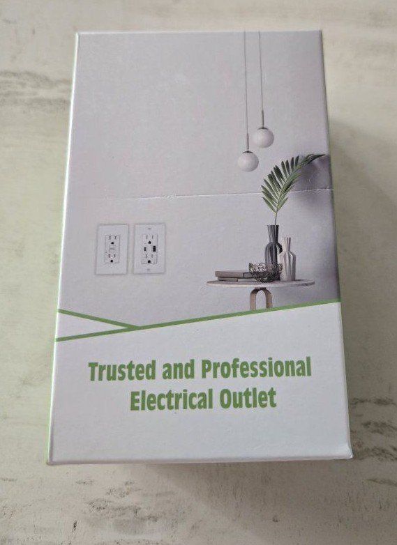 New 20 amp weather resistant GFCI outlet with coverplate