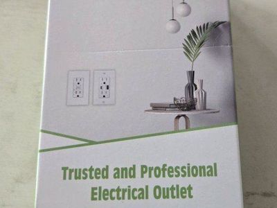 New 20 amp weather resistant GFCI outlet with coverplate