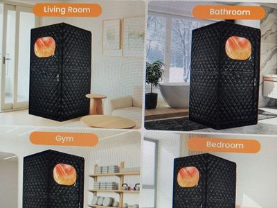 If interested text me at 385-386-1782 3 ft by 3 ft Portable Full Body Steam Sauna Tent with Rapid Heating & 9-Level Control