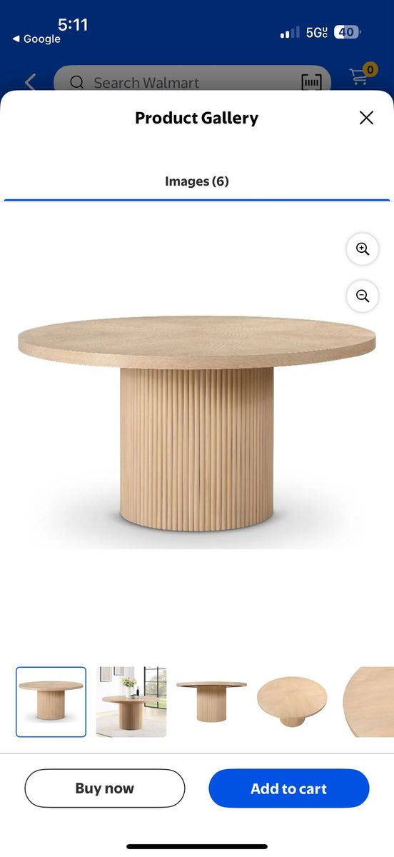 Round Oak Dining Table