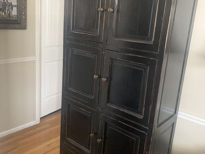 Cabinet With 8 storage areas.