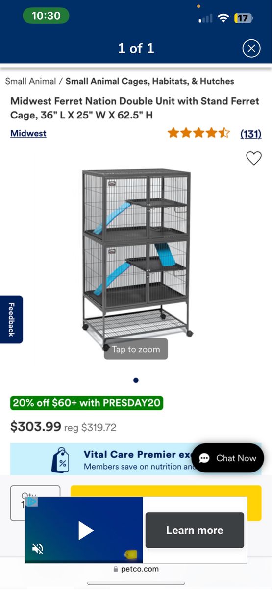 Ferret Nation cage