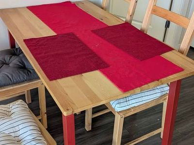 IKEA INGO Dining Table and 4 IVAR Chairs