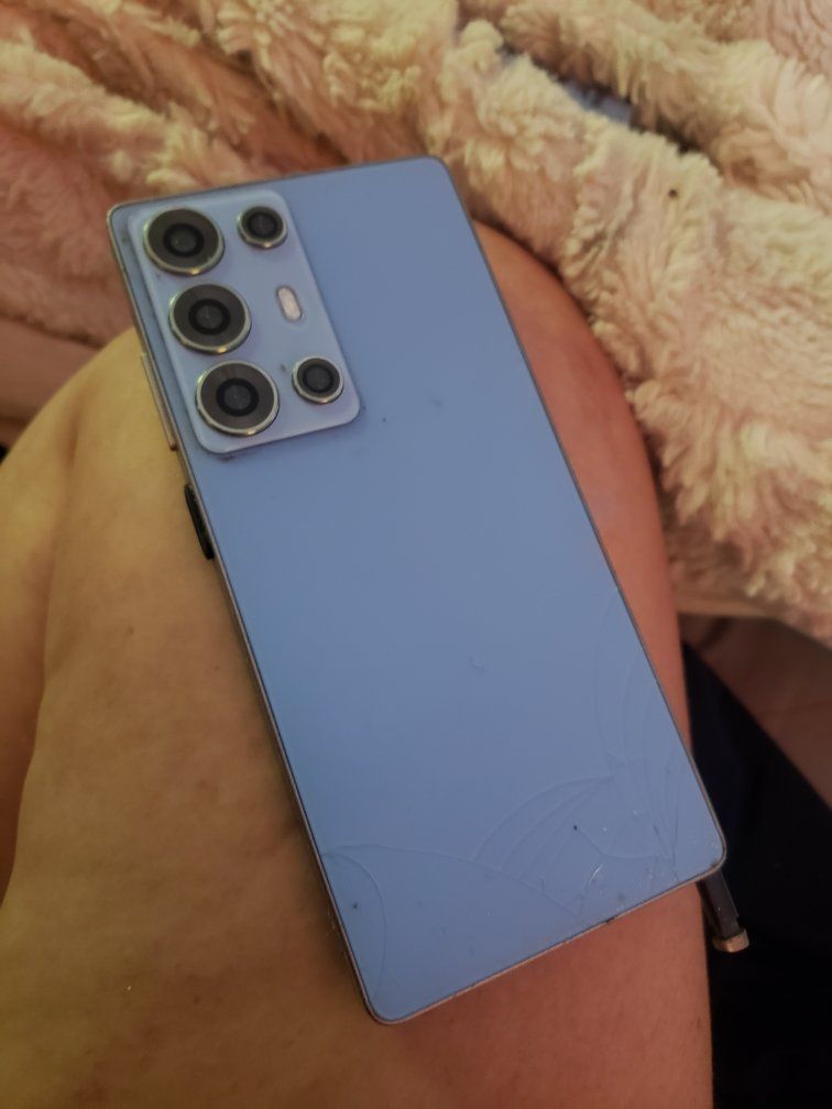 its a fake samsung 26s . Smartphone - Light Blue, Cracked Back, Unlocked