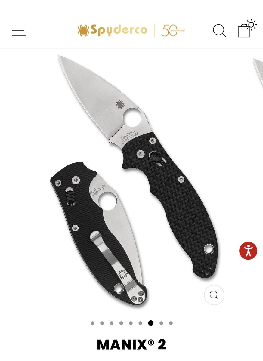 Spyderco C101GP2 PlainEdge Clip Point Folding Knife