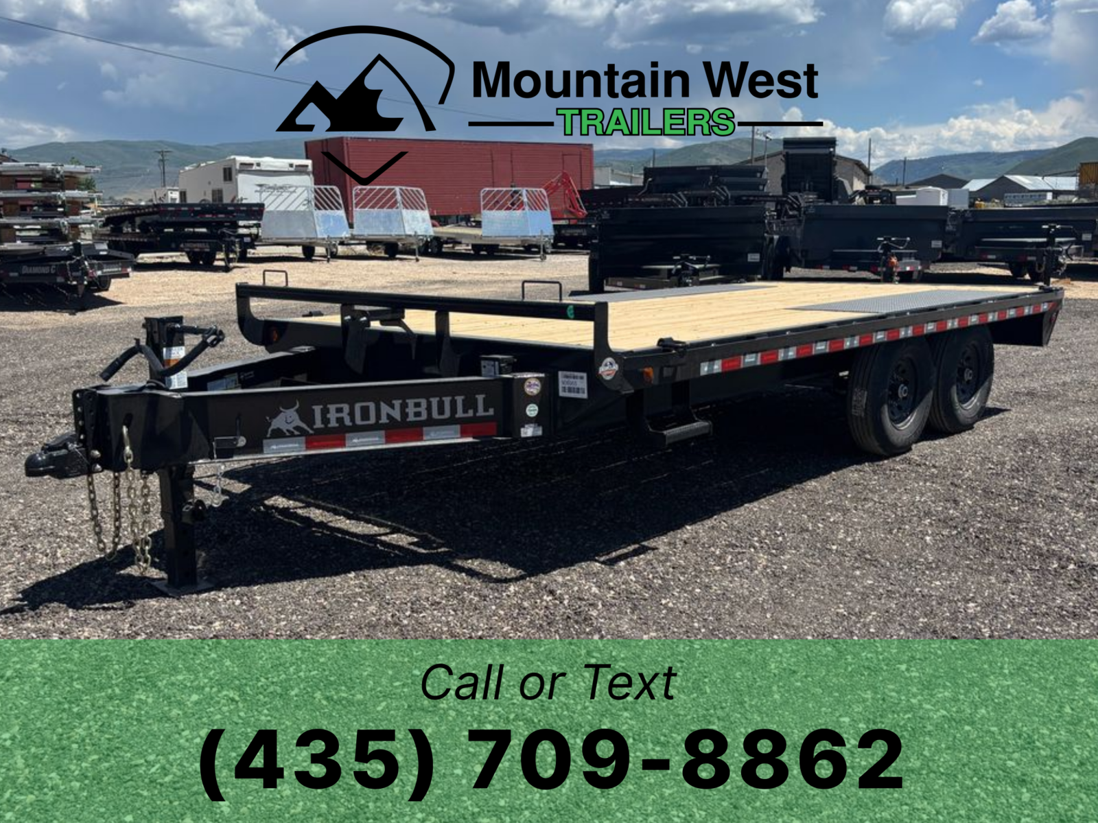 Iron Bull 8.5X16-14K Deck Over Equipment Hauler