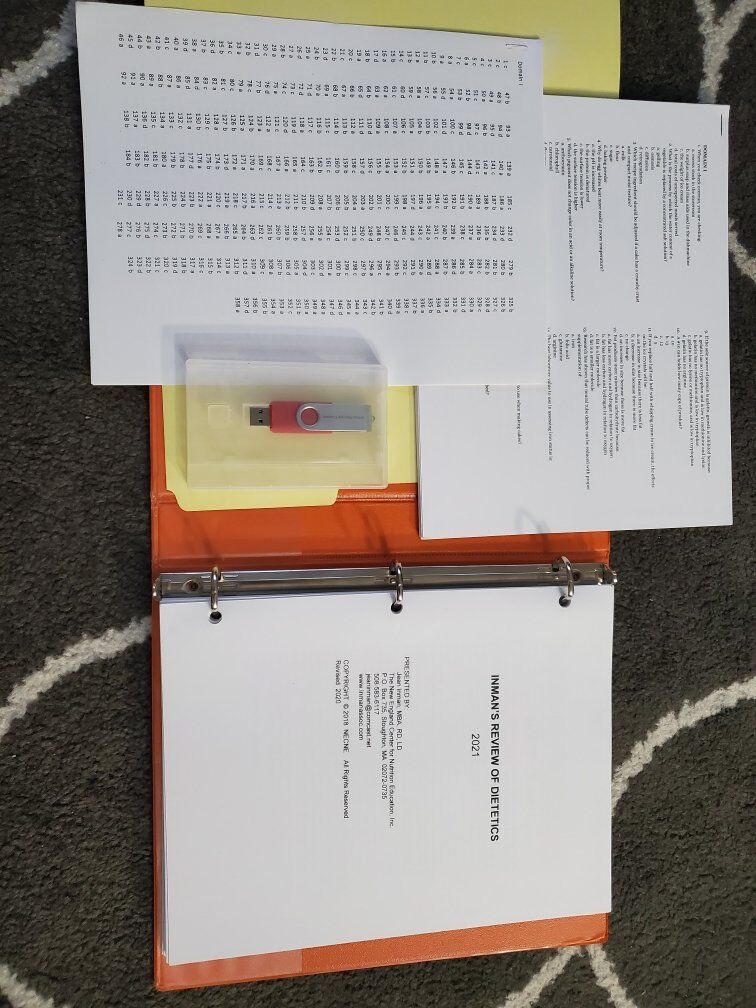 Inman's Review of Dietetics 2021 with Audio