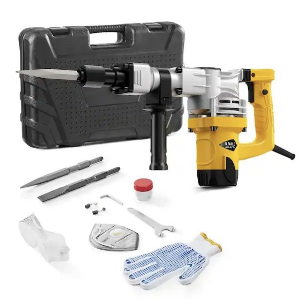 VEVOR Demolition Jack Hammer, 18.5in. x 3.97in.1400W Electric Jackhammer Heavy Duty, power tool, 2900 BPM Jack Hammer, steel