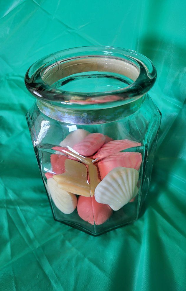 **NEW/VINTAGE SOAP IN GLASS CONTAINER**