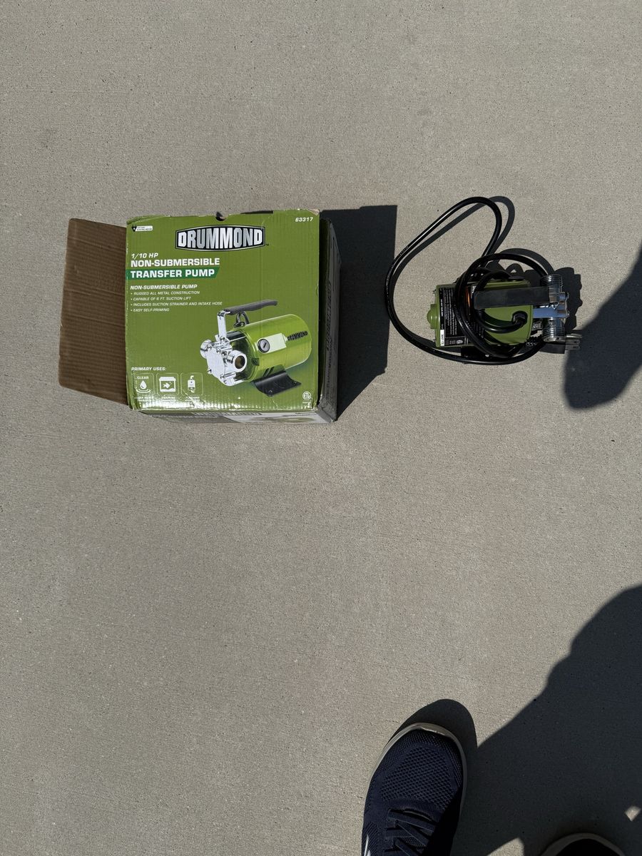 Drummond 1/10 HP Non-Submersible Transfer Pump (63317)