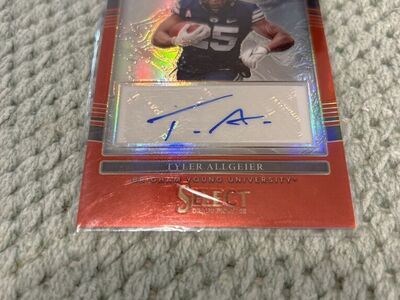 Tyler Allgeier Panini Certified BYU Autograph Coa