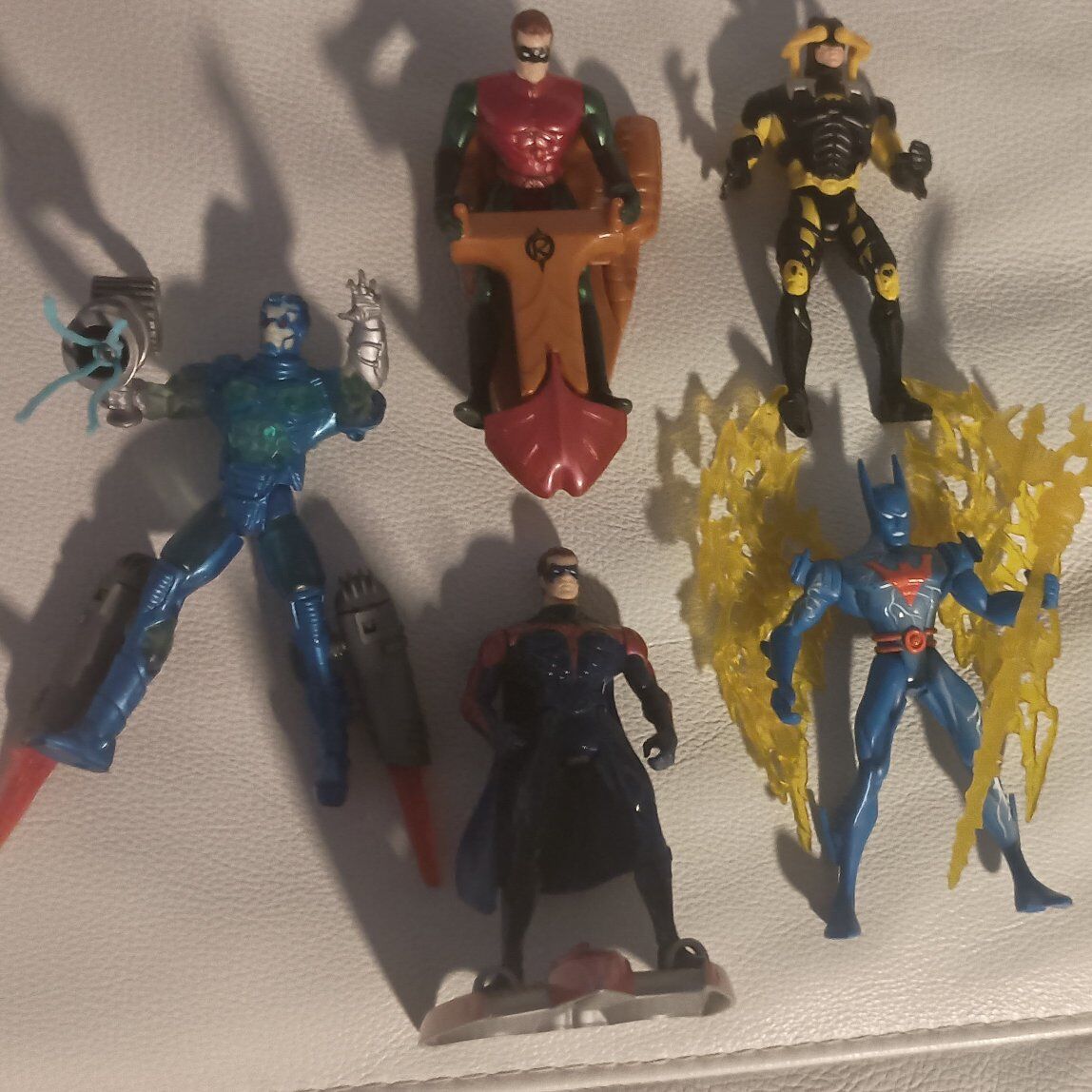 Batman - 5 action figure lot - seen a lot of play