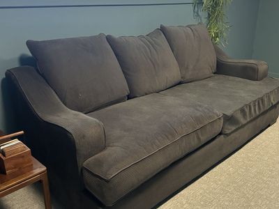 RC Willey Spartan Grey Sofa