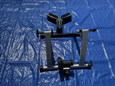 Indoor Bicycle Trainer Stand with Front Wheel Riser Block