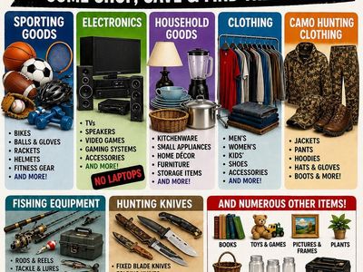 HUGE LAYTON YARD SALE MAY 9th 8 AM TO 1 PM