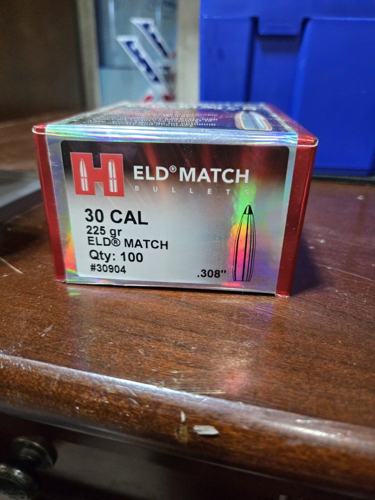 Hornady 225 grn ELDM 30 cal