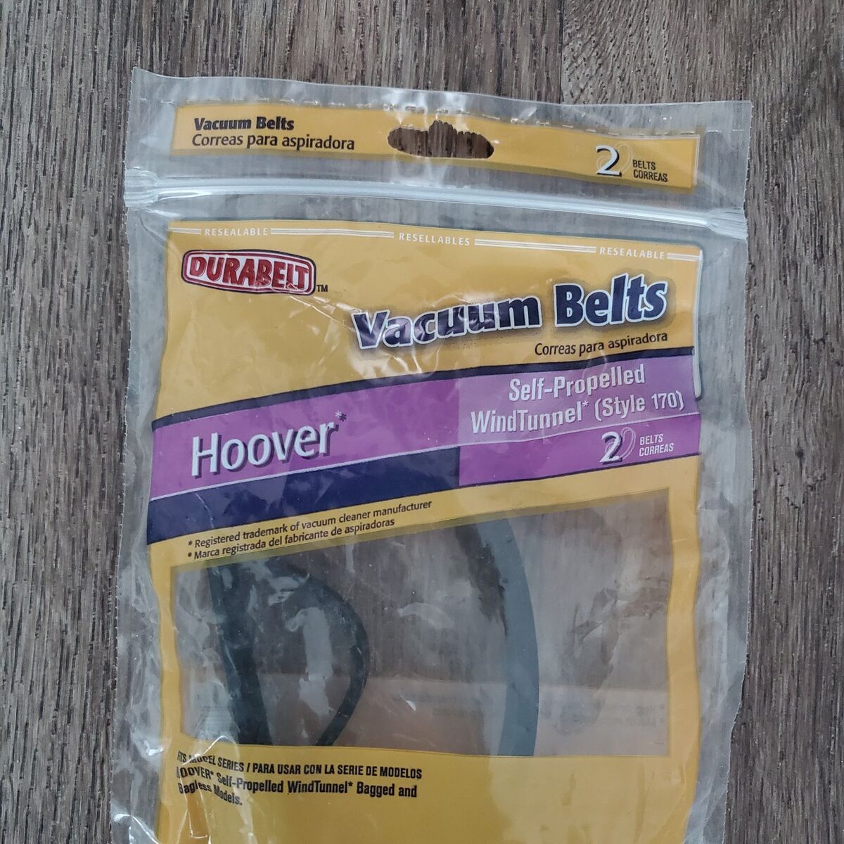 2 Pack Hoover Vacuum Belts WindTunnel 170