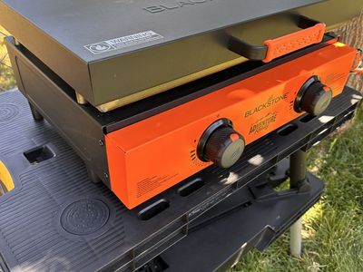 Blackstone Adventure Ready 22" Griddle with Hood and Stand - Portable Propane Gas Griddle