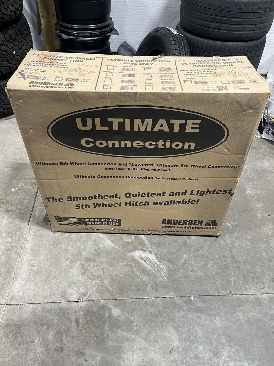 Andersen Hitches Ultimate Connection 5th Wheel Gooseneck Ball to King Pin Mount Hitch. Goes for $1200 brand new