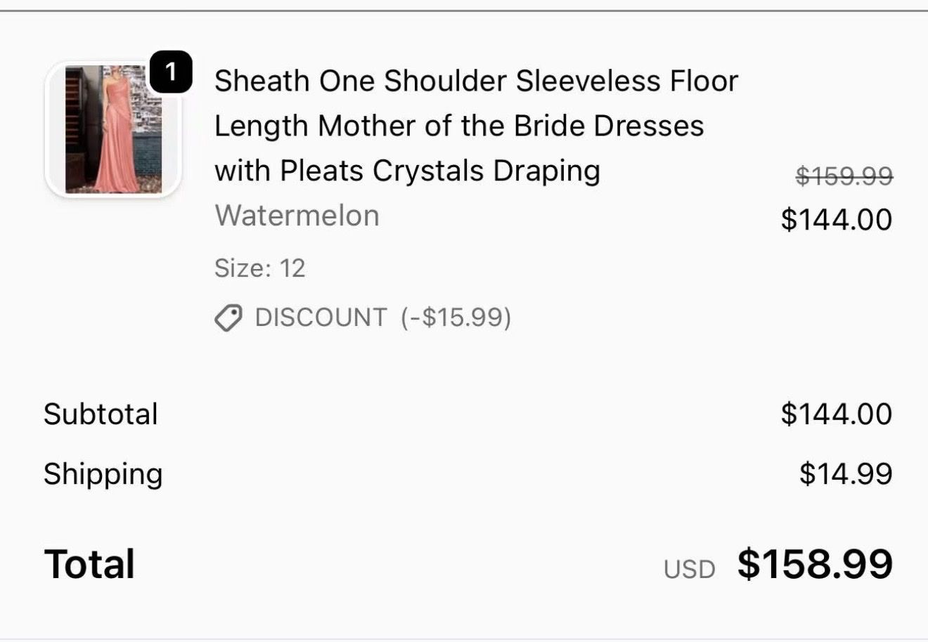 Formal dress