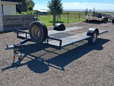 heavy-duty flat bed all metal trailer