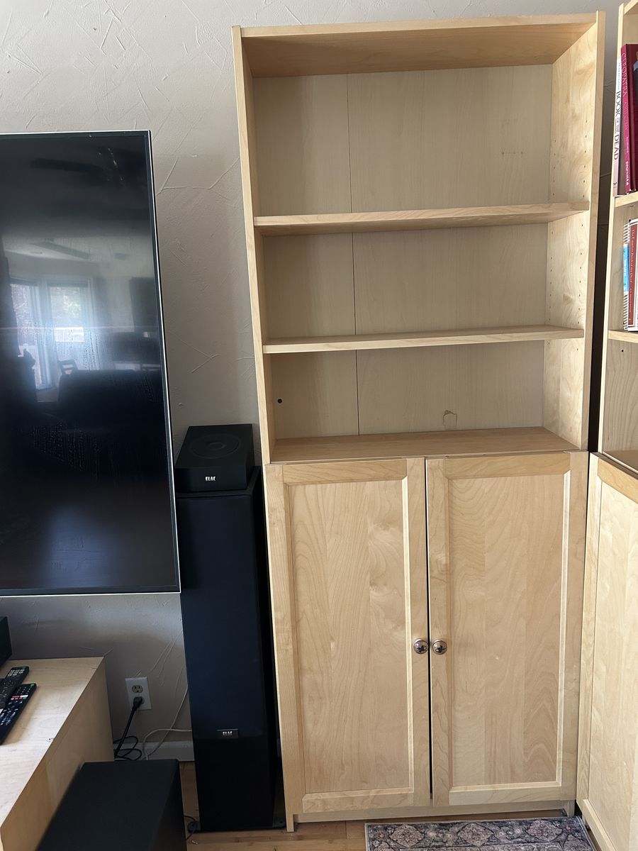 Ikea storage cabinet 6 shelves