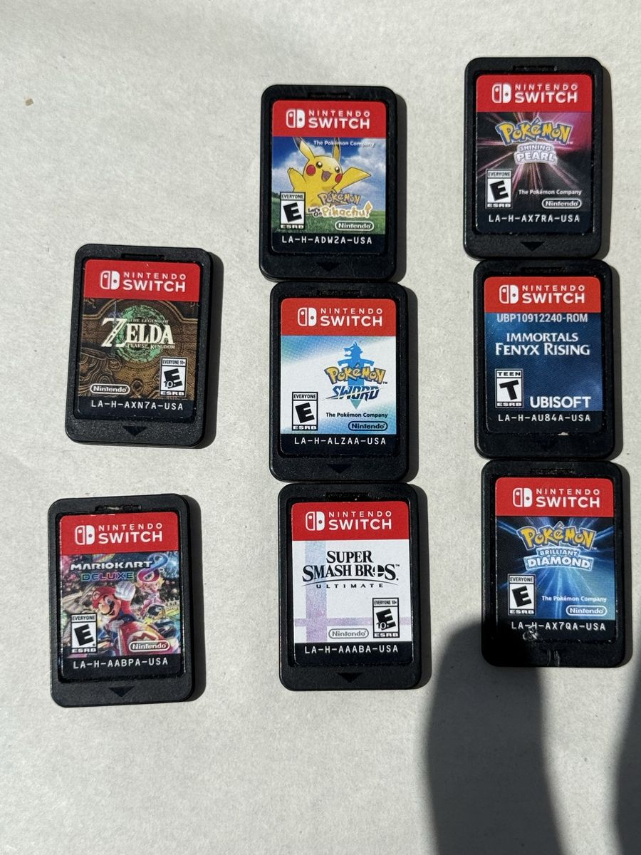 Nintendo Switch game Bundle with Dock, Cases, and joycon 