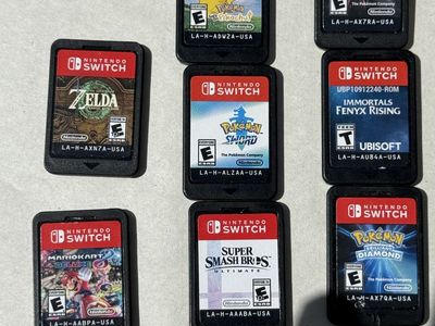 Nintendo Switch game Bundle with Dock, Cases, and joycon