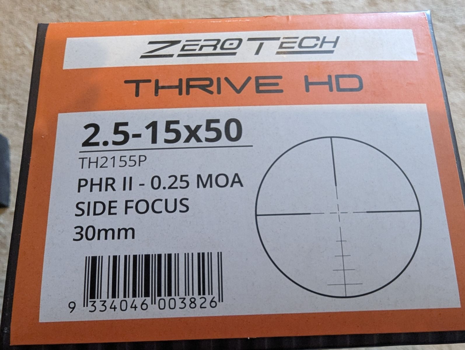 Zero Tech Thrive HD 2.5-15x50 PHR II