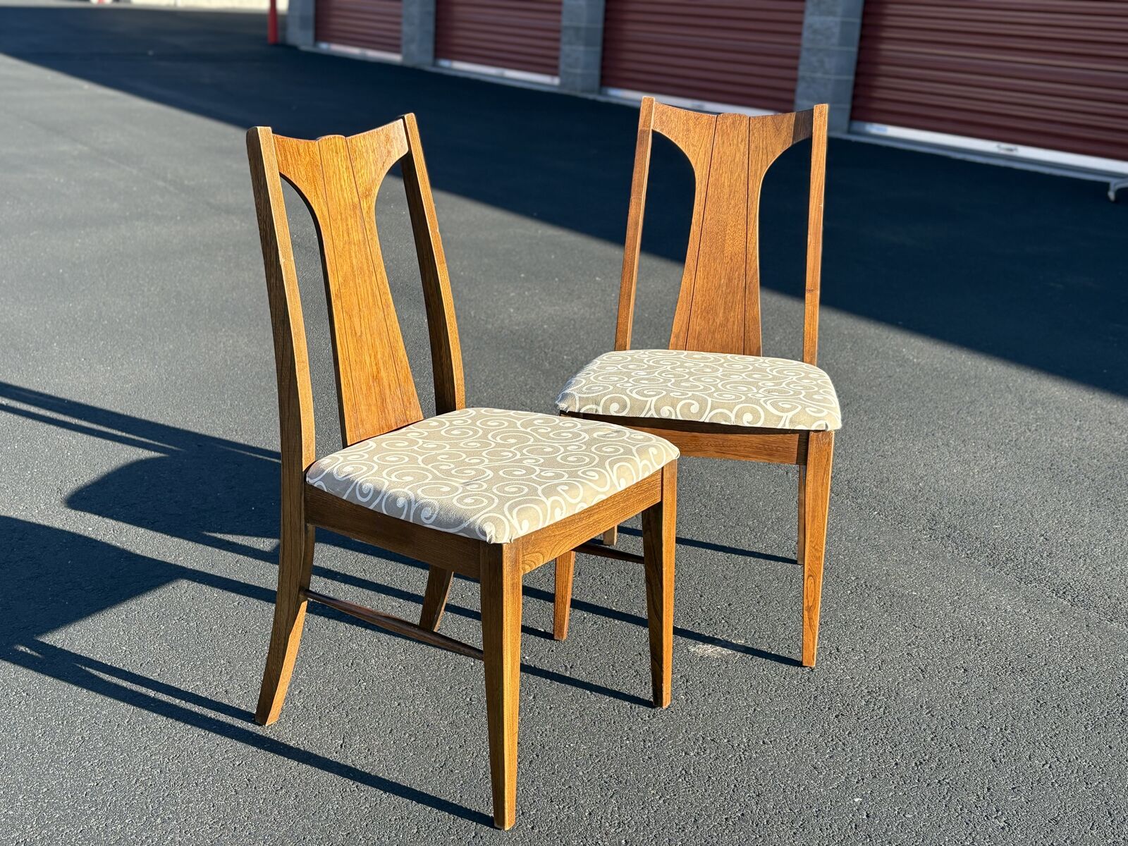 Beautiful vintage wooden Mid Century Modern dining chairs or desk chair 3 available