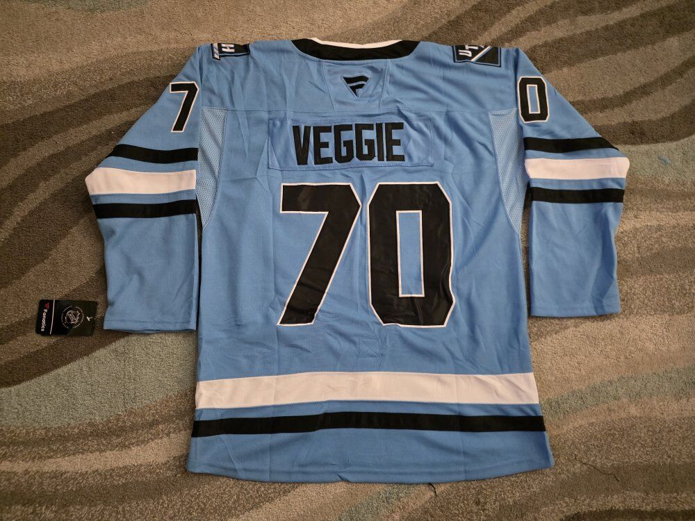 Karel Vejmelka and VEGGIE Utah Mammoth jerseys