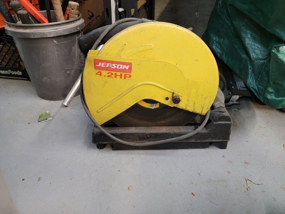 Jensen abrasive metal cutoff saw