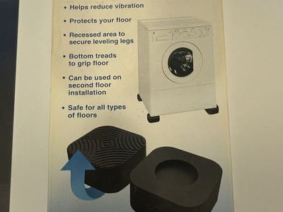 DERENS Washer/Dryer Anti-Vibration Pads (4-Pack) - Reduce Noise & Protect Floors