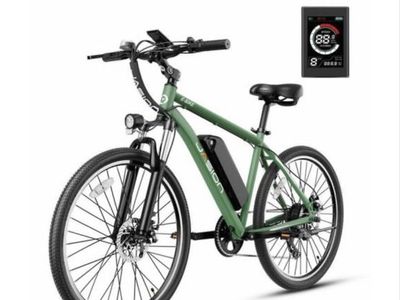 JASION EB5 Green E-Bike - Electric Bicycle with Display