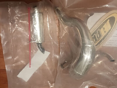 HPI 5B, 5T JETPRO PIPE AND MUFFLER, NEW IN SEALED PACKAGE