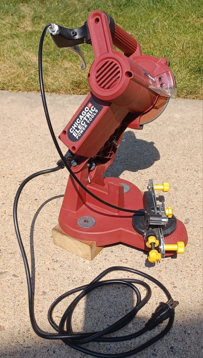 Chicago Electric Power Tools Electric Chainsaw Sharpener - Bench Mount