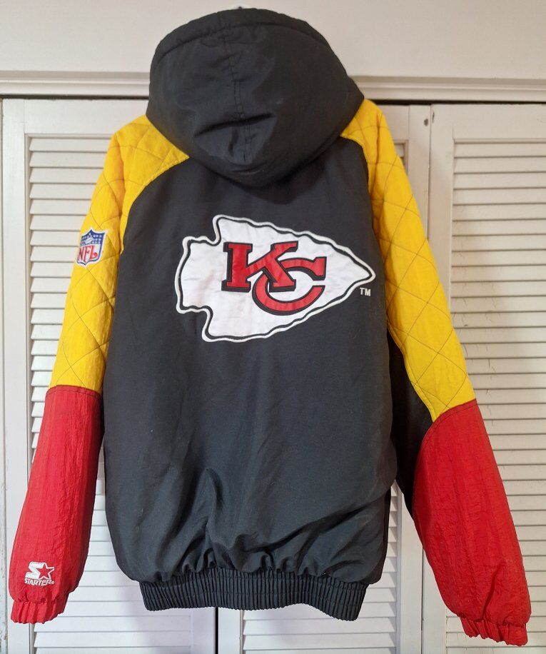 Beautiful Mens VTG Chiefs Puffer Coat Sz-XL
