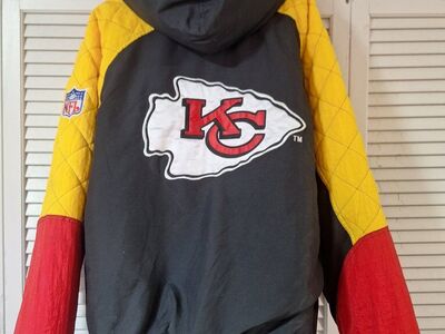 Beautiful Mens VTG Chiefs Puffer Coat Sz-XL