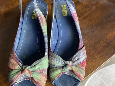 Cute plaid wedges