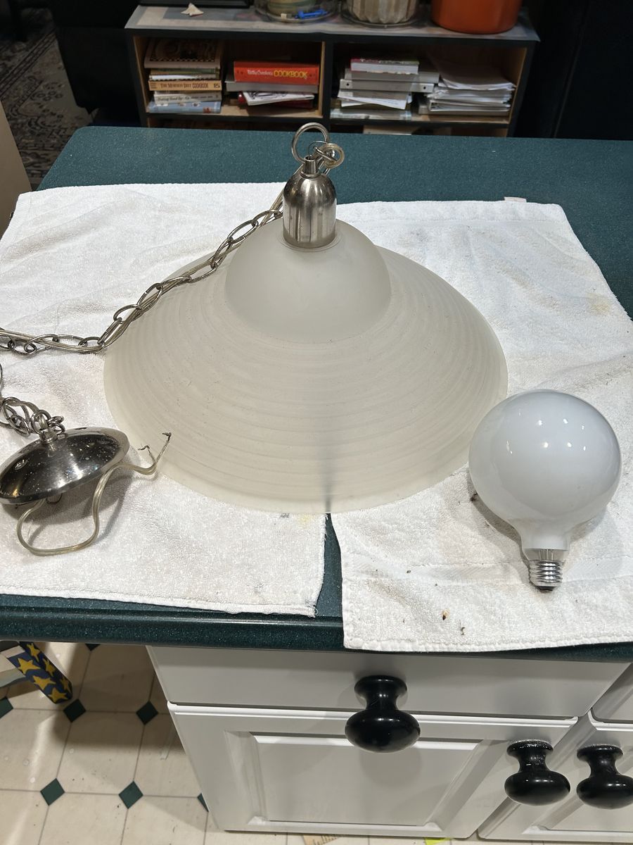 Retro Glass Chandler