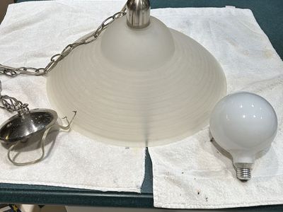 Retro Glass Chandler