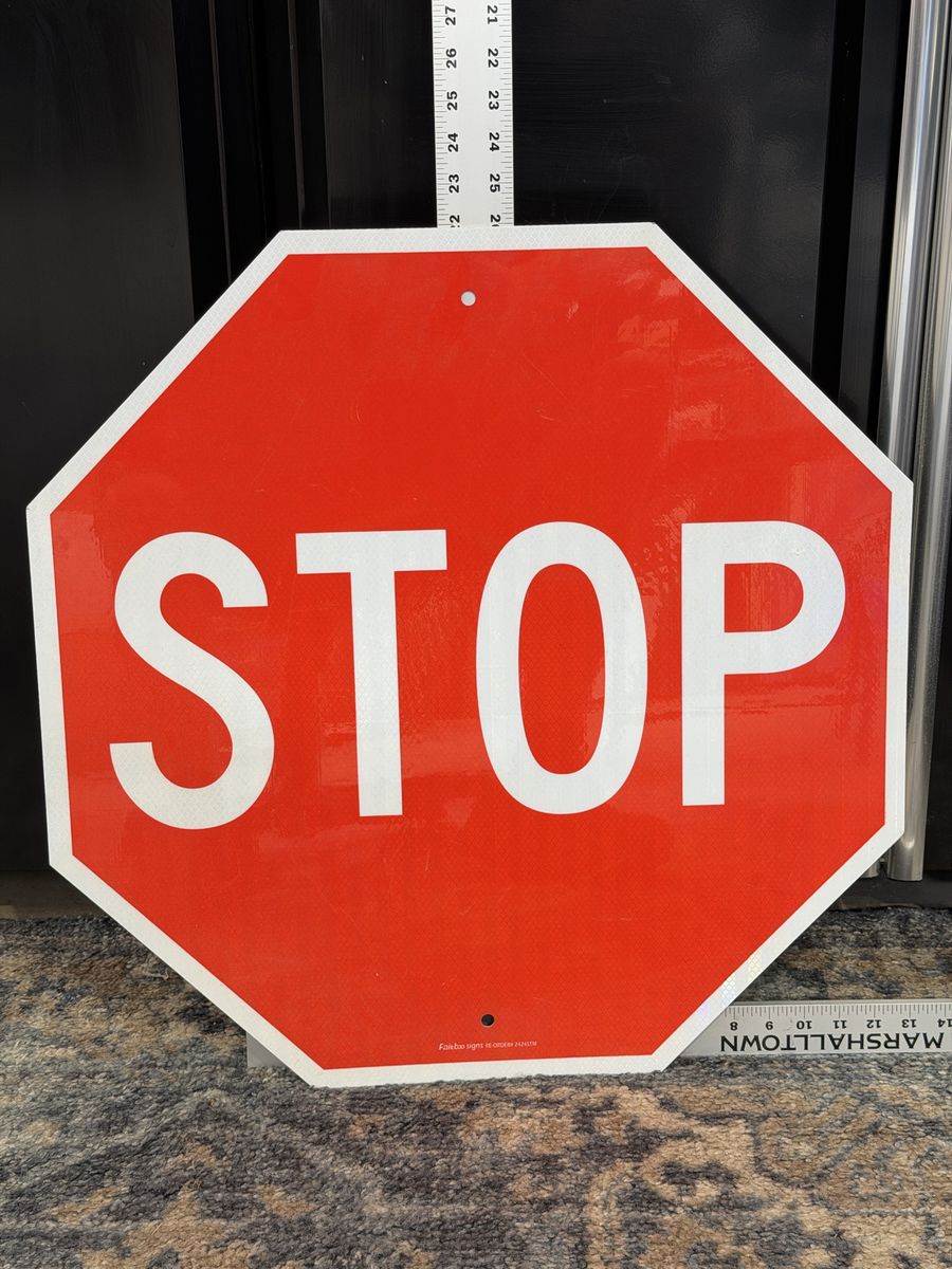 Vintage Metal Road & Traffic Signs – Stop, Yield, Speed Limit, Turn, Parking & More