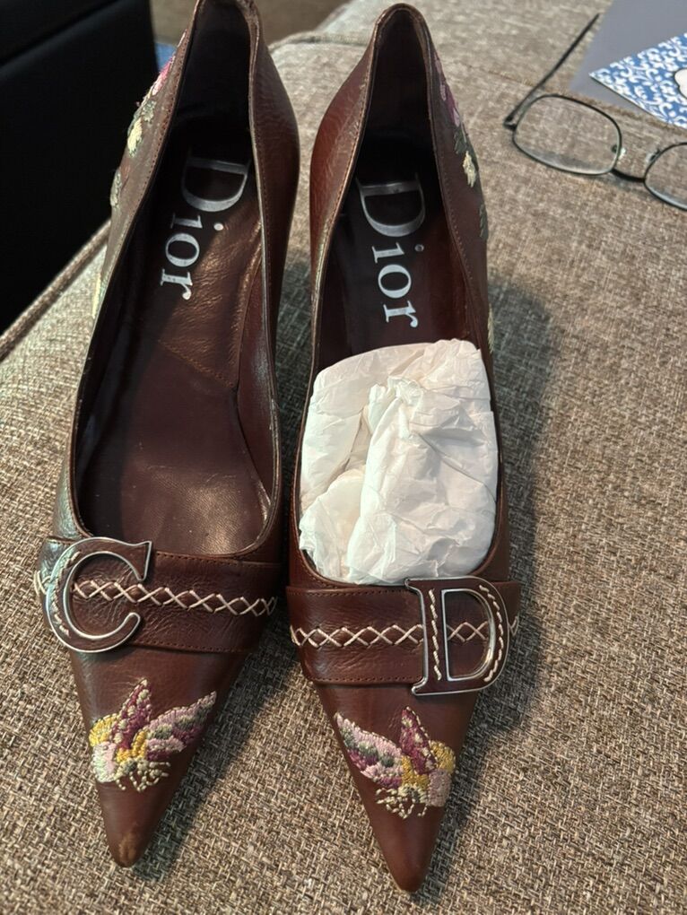 Womens Christian Dior Heals 35.5 Or 5.5 Us