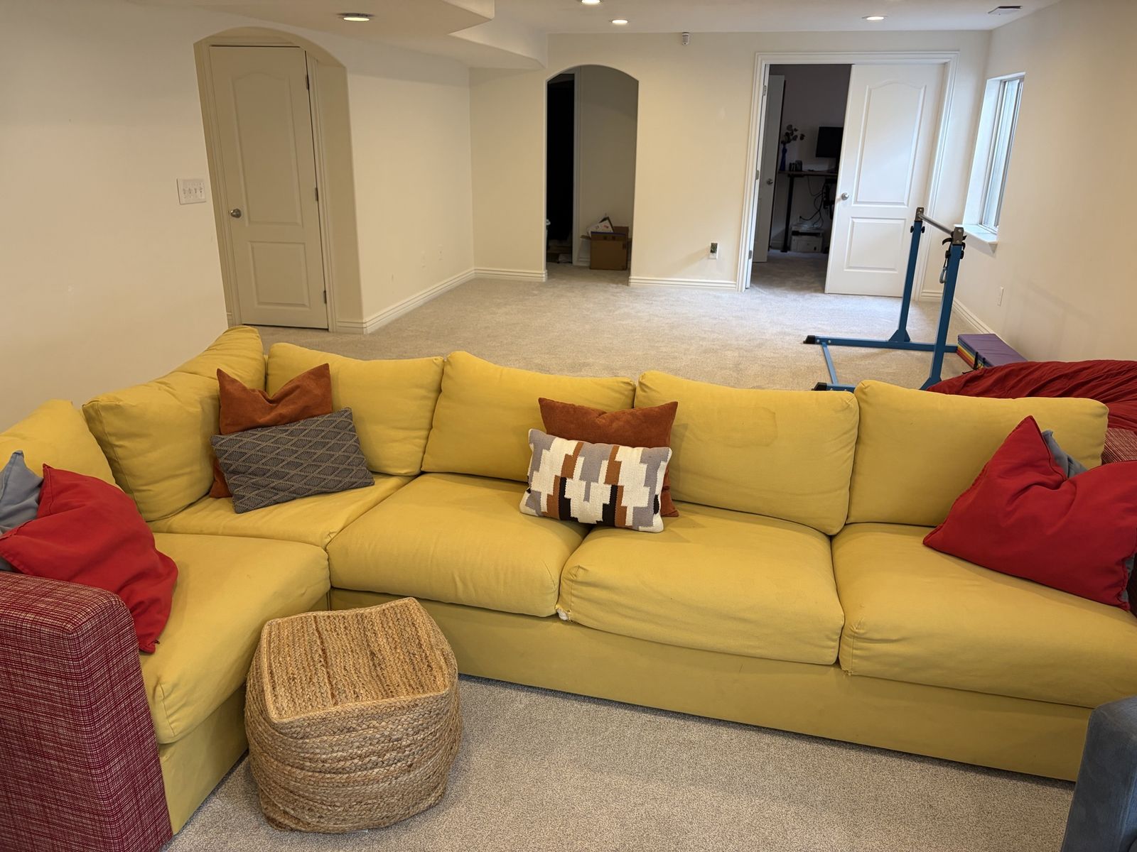 IKEA Yellow Sectional Couch