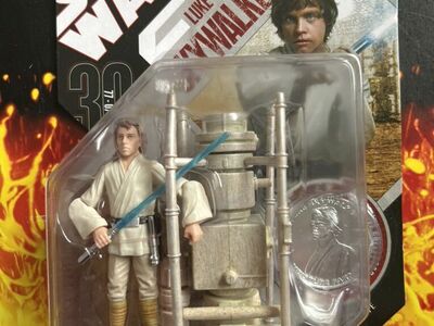 Star Wars 30th Anniversary Luke Skywalker And Coin