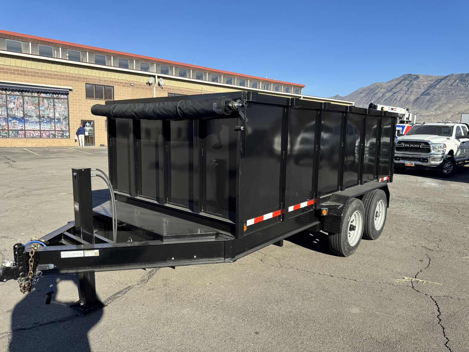2026 Quadrax 8X16 Dump Trailer.  #14,000 pound GVWR