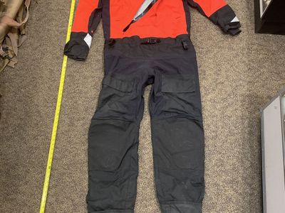 Mustang Survival Hudson Men's Large CCS Dry Suit NO ZIPPER, READ DESCRIPTION