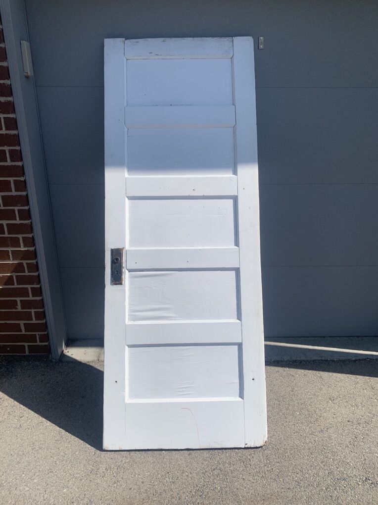 Antique Craftsman Wooden Door